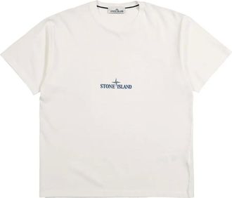 Stone Island T-shirt con logo - Bianco