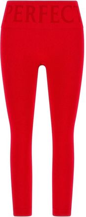 Perfect Moment Seamless Thermal Legging - Dames - Trainingsleggings - Rood - M - Leer - Fitness