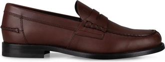 Tod's Leather Classic Loafer - Heren - Loafers - Bruin - 41 1/2 EU - Leer - Schoenen
