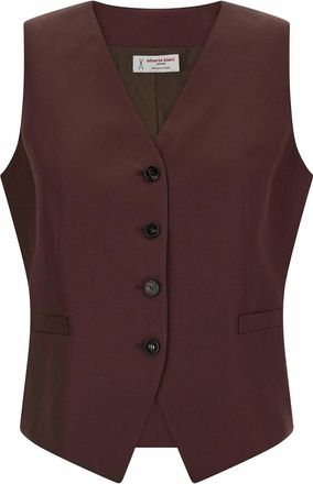 Alberto Biani Viscose And Linen Vest