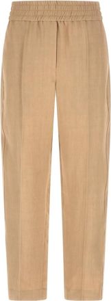 Brunello Cucinelli Beige Baggy Pull-Up pants