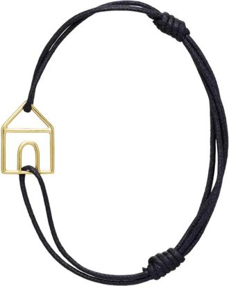 Aliita Casita Pura Cord Bracelet - Dames - Armbanden - Geel - ONE Size - Katoen - Accessoires