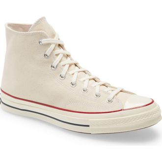 Converse Chuck Taylor 70 High Top Sneaker in Parchment/garnet/egret at Nordstrom, Size 11.5