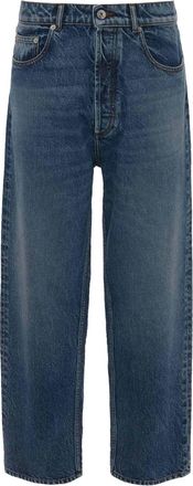 J.W.Anderson cropped straight-leg denim trousers - men - Cotton - 26 - Blue