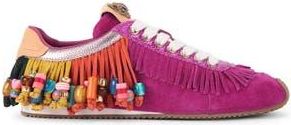 Kurt Geiger Islington Beaded Fringe Sneaker in Open Pink at Nordstrom Rack, Size 8.5