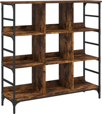 vidaXL Aparador De Madera De Ingenier&iacute;a Marr&oacute;n Ahumado 102x32x103,5 Cm Vidaxl