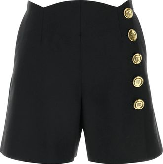 Givenchy Elegante wol mohair shorts met 4G-logo - Dames - Bermuda - Zwart - XS - Wol - Korte Broeken