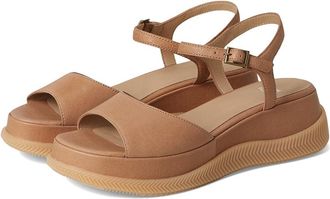 Eileen Fisher Airo Sandal Womens Wedge Shoes Honey : 8.5 M, Leather