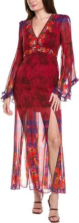 Saloni Saloni Silk Maxi Dress