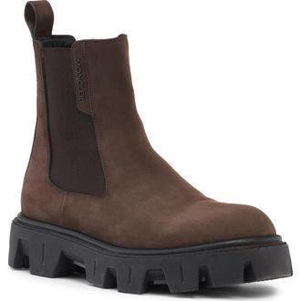 Moncler Peak Chelsea Boot in Dark Brown at Nordstrom, Size 42