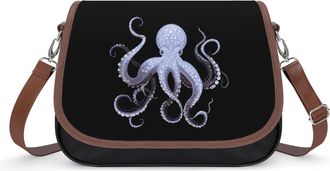 Generic Funny Octopus Fashion Womens Crossbody Bags Novelty Handbag Shoulder Bag Purse