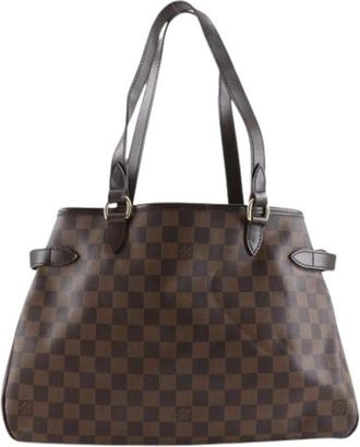 Louis Vuitton Tweedehands Canvas Louis Vuitton tassen - Dames - Vintage Schoudertas - Bruin - ONE Size - Vintage