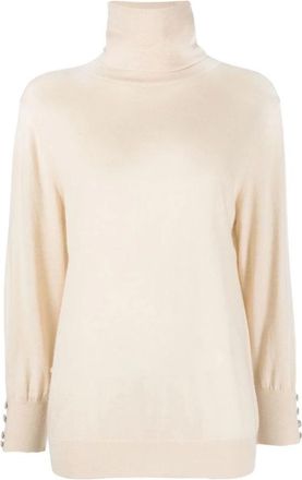Max & Moi Basic coltrui - Dames - Cashmere truien - Beige - L - Wol - Truien & Vesten