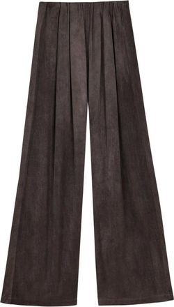 Cortana Broeken, Dames, Rood, XL, Satijn, Wijde satijnen broek