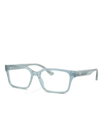Emporio Armani square frame glasses - Blue
