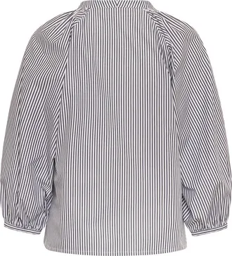 Maison Common Striped Blouse With Zebra Patches in Black/white at Nordstrom, Size 40