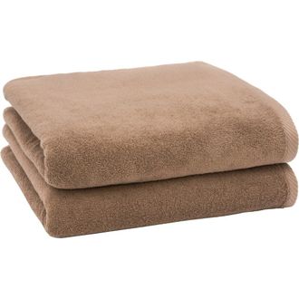 Linum Home Textiles 2-Pack Ediree Cotton Bath Towel Set in Cocoa at Nordstrom Rack