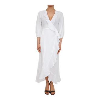 Marella Wrap Dresses, female, White, Size: 2XS Abito