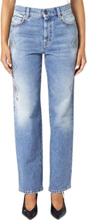 Max Mara Jeans - Dames - Regular Fit Jeans - Blauw - S - Katoen - Jeans