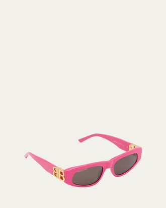 Balenciaga BB Hinge Acetate Cat-Eye Sunglasses
