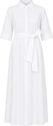 Max Mara Overhemdjurken - Dames - Shirt Kleedjes - Wit - XL - Kleedjes