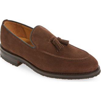Allen Edmonds Roman Tassel Loafer - Multiple Widths Available in Brown Suede at Nordstrom, Size 10.5