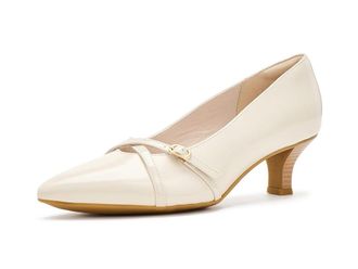 Clarks Kepley Star High Womens Heels White Leather : 5.5 B - Medium