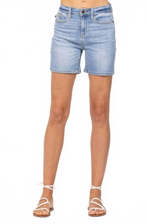 Judy Blue High Waist Mid Denim Shorts In Blue