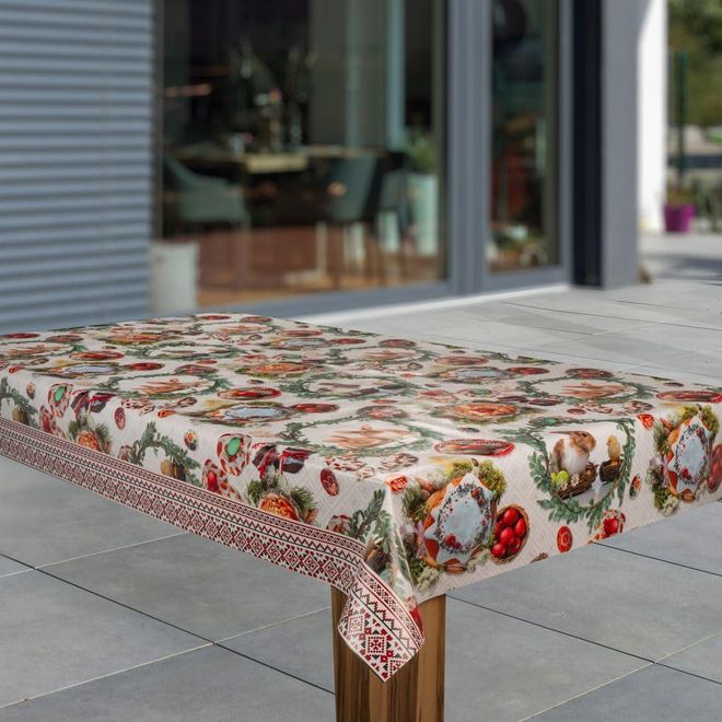 Laro Wachstuch-Tischdecke 100 X 100 Cm – Abwaschbar, PVC Mit Vliesrücken, Leinenoptik, Hellgrau