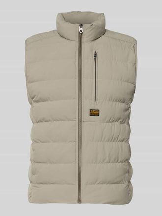 G-Star Regular Fit Weste in Stepp-Optik Modell Foundation in Sand, Gr&ouml;&szlig;e L