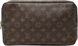 Louis Vuitton Pre-owned Trousse Toilette 28 - Dames - Vintage Clutch - Bruin - ONE Size - Vintage