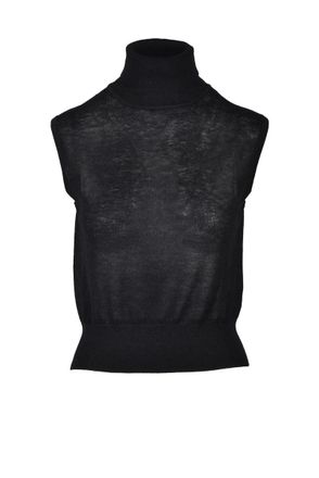 Wild Cashmere Silk and Cashmere Top - Black