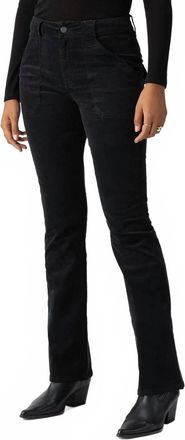 Sanctuary Hayden Velvet Bootcut Standard Rise Pant In Black