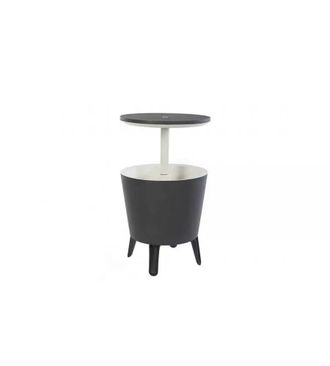 Keter Tavolino Portaghiaccio Portatile Keter Cool Bar Grafite, 49,5x49,5x84,5 Cm