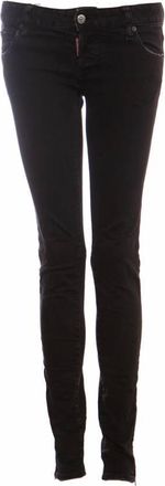 Dsquared2 black jeans with silver hardware