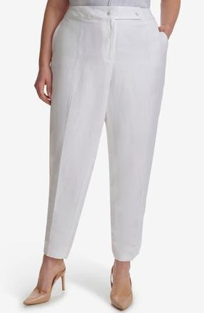 Calvin Klein Straight Leg Pants in White at Nordstrom Rack, Size 20W