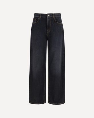 Palm Angels Wide-leg Jeans with back logo Male 32
