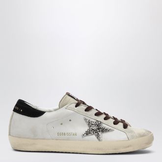 Golden Goose Sneakers Super-star bianca con stella animalier