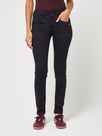 Gang Skinny-fit-Jeans GANG 94MEDINA, Damen, Gr. 26, N-Gr, prewashed, Denim/Jeans, Obermaterial: 59% Baumwolle, 36% Polyester, 5% Elasthan, skinny fit lang,