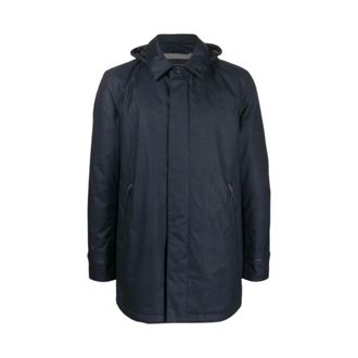 Herno Single-breasted jas - Heren - Mantels - Blauw - Maat: 4XL