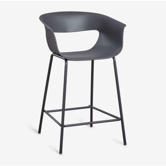 Sklum Sklum - Pack De 4 Taburetes Altos En Polipropileno Y Hierro Alanys