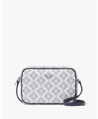 Kate Spade New York Womens Flower Pvc Mini Camera Bag - Dark Blue - One Size