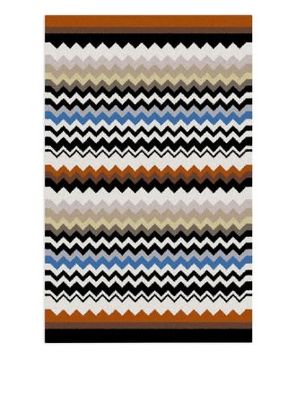 Missoni Home Best zigzag-patterned bath math - unisex - Cotton - OS - Neutrals