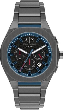 A|X Armani Exchange Mens Sync Black Dial Watch