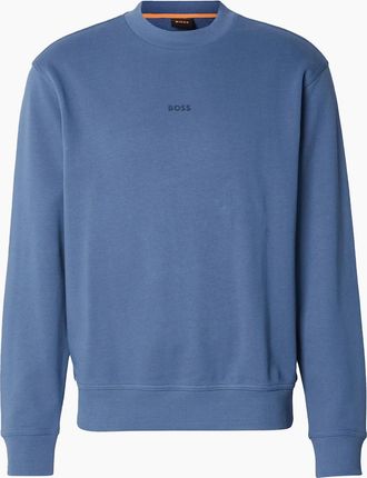 HUGO BOSS Mens BOSS Relaxed Fit WeSmallcrew Sweatshirt Open Blue - Size: 40