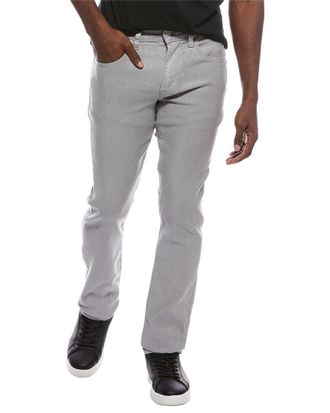 Hudson Grey Linen-Blend Straight Fit Jean