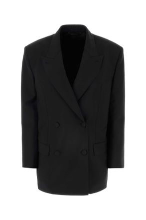 Givenchy Black Wool Blend Oversize Blazer