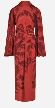 Johanna Ortiz Womens Odyssey Midi Dress In Marsala