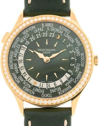 Patek Philippe World Time Automatic Green Watch 7130R-014