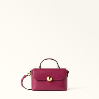 Furla Moonlight Borsa A Mano Rododendro Rosa Pelle Di Vitello Notte Donna